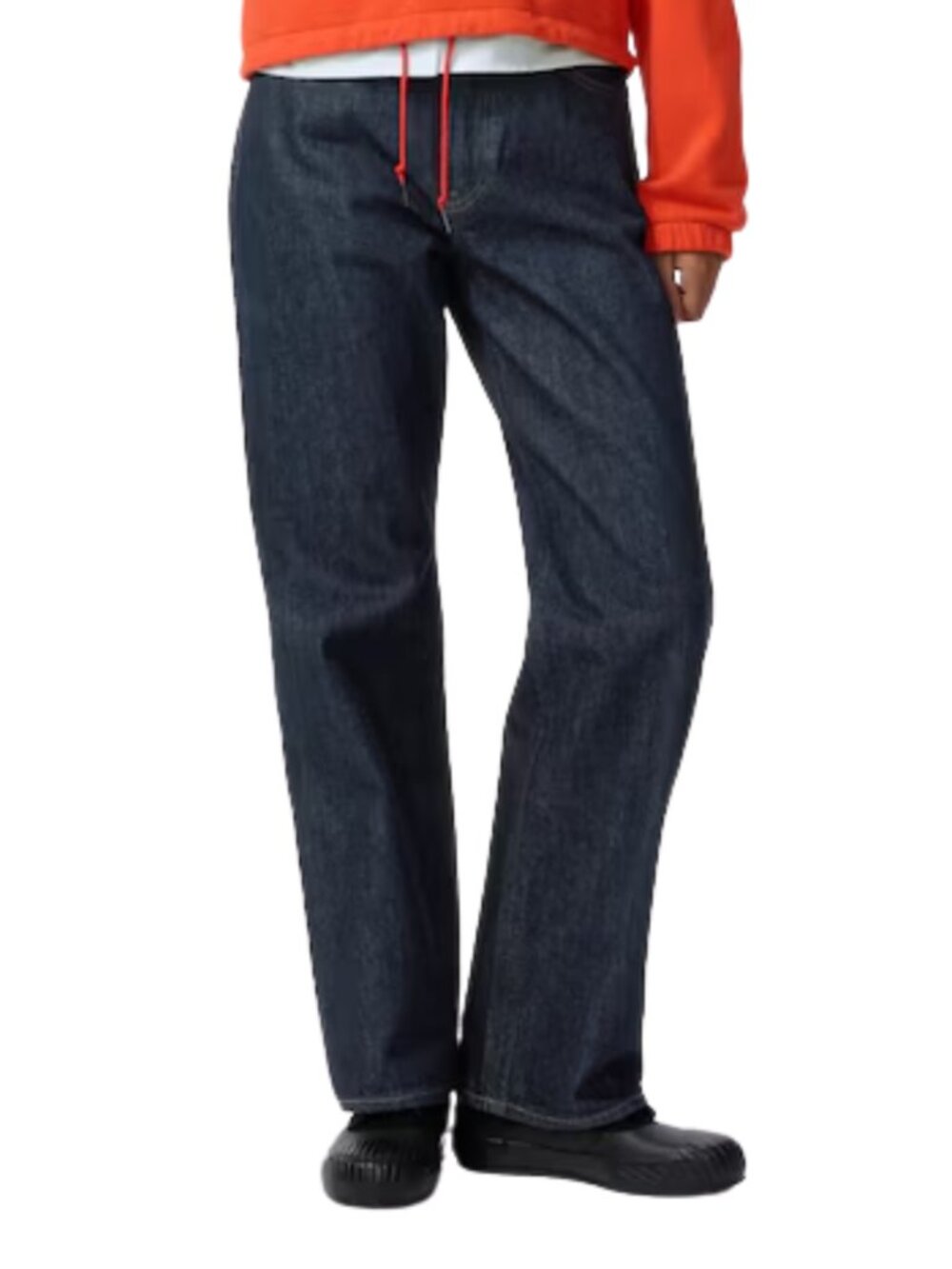 NWOT Uniqlo x JW Anderson 100% Cotton Navy Straight Denim Jean Pant- 25